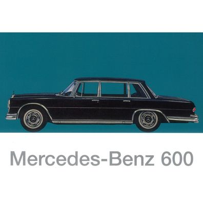 Mercedes-Benz W 100 Typ 600 1963-1981 Serviceheft mehrsprachig