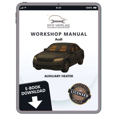Audi A4 type 8E 2000-2008 auxiliary heater repair workshop manual eBook pdf