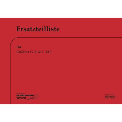 Linde-Güldner G30 G30S (Ausgabe 1966) Traktor Ersatzteilliste Ersatzteilkatalog