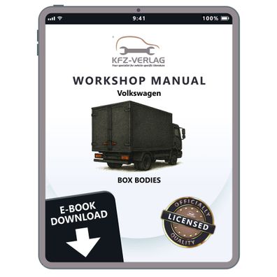 VW Crafter type 2E 2006-2016 box bodies workshop repair manual pdf ebook