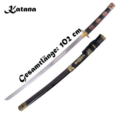 NEU Samurai Katana Schwert 102cm groß für Cosplay Sammler Japan Otaku LARP Fans