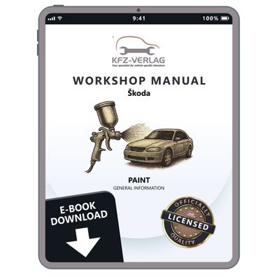 Skoda Citigo-e iV NE 2019-2020 general information paint repair manual eBook