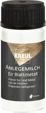 KREUL 99420 - Anlegemilch, 20 ml, Flüssiger Spezialkleber auf Wasserbasis zum Anlegen