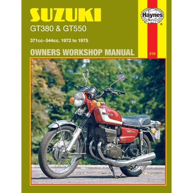 Suzuki GT380 GT550 J/K/L/M 1972-1975 UK USA Motorrad Reparaturanleitung Haynes
