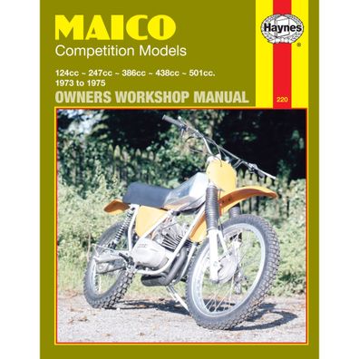 Maico Motocross 124/247/386/438/501 1973-1975 Motorrad Reparaturanleitung Haynes