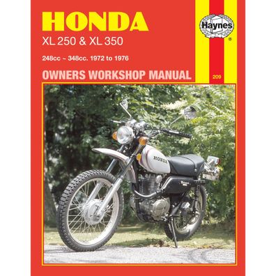 Honda XL250 XL350 K1/K2 1972-1976 UK US Motorrad Reparaturanleitung Haynes