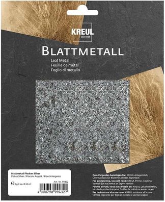 KREUL 99432 - Fein geflocktes Blattmetall für hochglänzende, metallische Effekte, 1 g