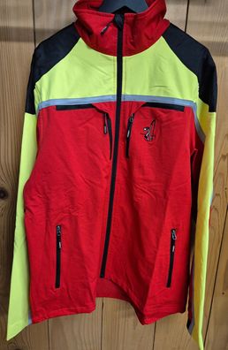 Pfanner Jacke Forest Light Gr. XL rot-neongelb