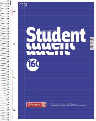Notizblock / Collegeblock Student ( A4 liniert 70g/m? 160 Blatt