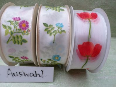 DM-Zeit 25m Rolle 40mm breit artfleur formbare Drahtkante Schleifenband