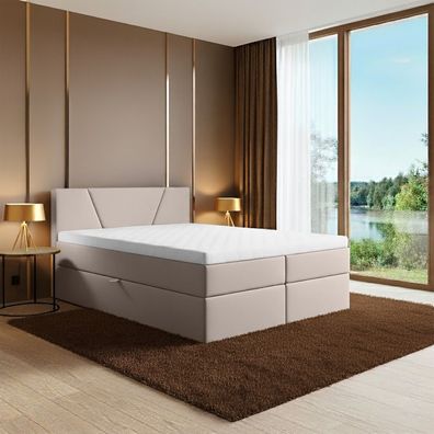 Best For Home Boxspringbett Jubilee mit Bonellfederkern, Topper & Bettkasten - Modern