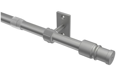 Interdeco Caféhausstangen Silbergrau 12 mm Ø ausziehbar Sora
