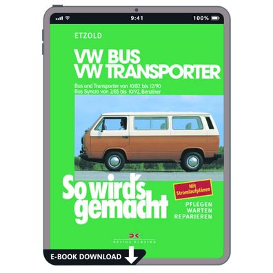 VW Bus Transporter T3 1982-1990 So wird's gemacht Reparaturanleitung E-Book PDF