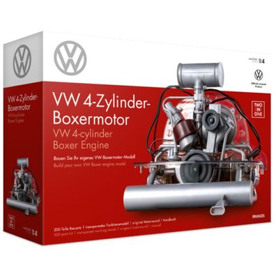 VW 4-Zylinder Käfer Bulli Boxermotor Motorbausatz Maßstab 1:4 Franzis Verlag