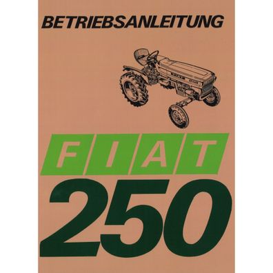 Fiat 250 Viertakt Dieselmotor Direkteinspritzung 2 Zylinder Bedienungsanleitung