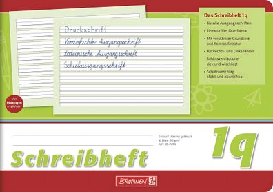 Brunnen Schreibheft A5quer Lineatur 1q 16 Blatt 1045941