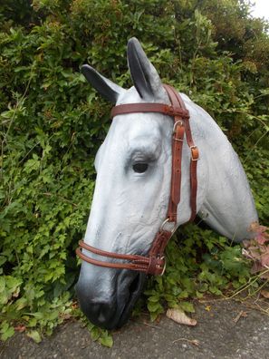 Side Pull Double Leather Noseband, Sidepull, gebisslose Zäumung, Lindel