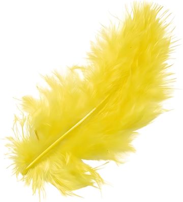 KNORR Prandell 216619053 Marabufedern ca. 10 cm gelb
