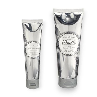 Elizabeth GRANT Caviar Diamond Peeling 100 ml + Caviar Recharge Reinigungsmilch 240ml