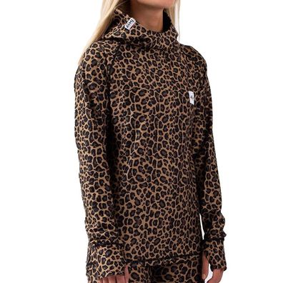 EIVY Women Funktionslongsleeve Icecold Hood leopard