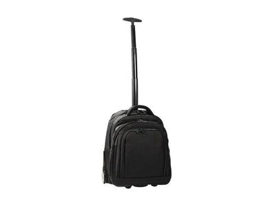 Dermata 2-Rollen Rucksacktrolley 47,5cm Laptopfach. #DMT-3444NY (schwarz)