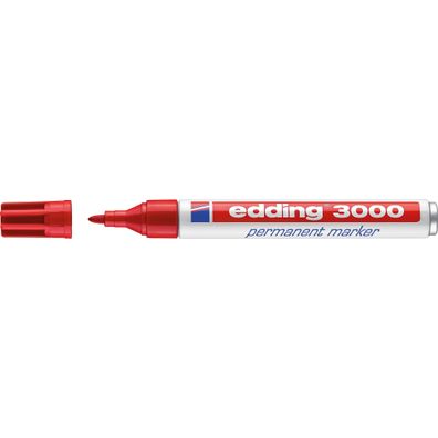Edding Permanentmarker 3000 1,5-3 mm rot