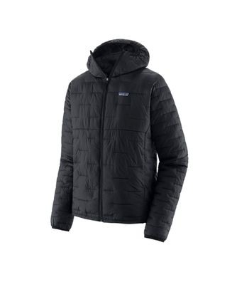 Patagonia Jacke Hoodie Micro Puff black
