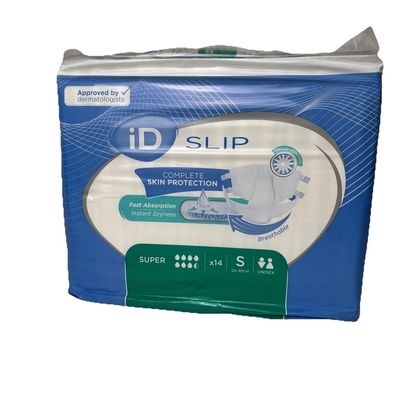 ID Slip Super S Windelhosen Inkontinenzhosen KlebePants Größe S 4 Packungen