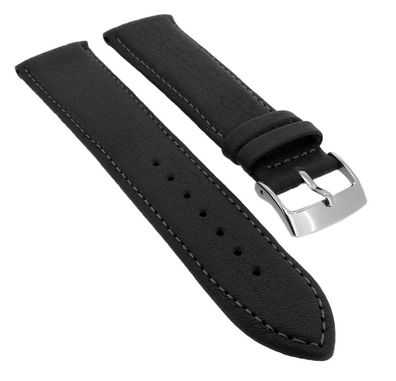 Barington Imperator > Uhrenarmband Rindleder schwarz genarbt > 34763