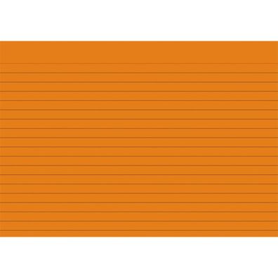 Brunnen Karteikarte A5 liniert orange 100 Stück 102250140