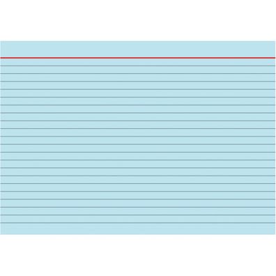 Brunnen Karteikarte A5 liniert blau 100 Stück 102250130