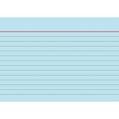 Brunnen Karteikarte A6 liniert blau 100 Stück 102260130