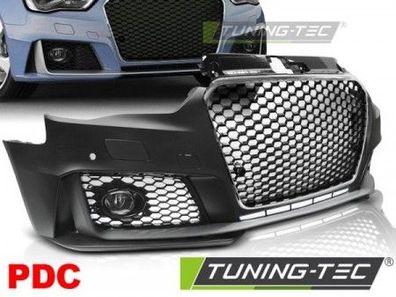 Upgrade Design Frontstoßstange für Audi A3 8V 12-16 inkl. Zubehör in Hochglanz sch