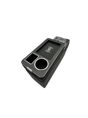 Chrom Edition Staufach Mittelkonsole Ablage für VW T6 15-19 mit RGB Farbwechsel-LED