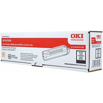 Oki Toner C 810 Black Schwarz 8k (44059108)