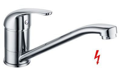 Niederdruck Spültischarmatur Riga, Armatur für Boiler Einhebelmischer Chrom