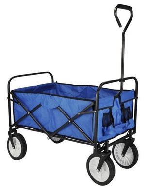 Transportwagen faltbar Maße: ca. 104 x 53 x 116 cm bis 75 KG Farbe Plane Blau