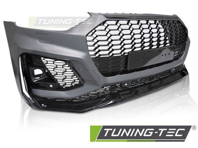 Upgrade Frontstoßstange Sport für Audi Q5 20-24 inkl. Zubehör in Hochglanz schwarz