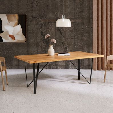 Ravel-Designertisch, Massivholz Eiche