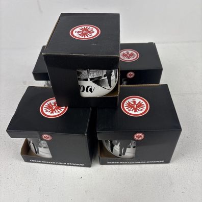 5x Eintracht Frankfurt Tassen Bester Papa Stadion Keramik