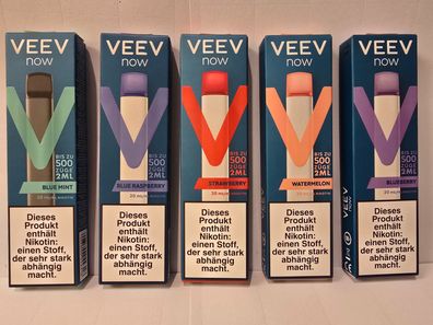 VEEV now ver. Sorten 20mg/ml Nikotin Einweg-E-Zigarette, max. 500 Züge