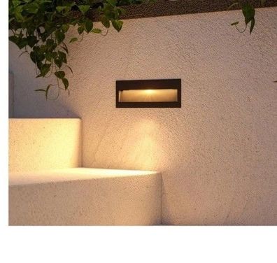 Lucande Loya 6W Dunkle LED-Einbauleuchte - Dunkelgrau/Klar (9969039)