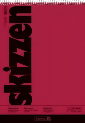 Brunnen Skizzenblock 24x34cm 50 Blatt Spirale 1047450