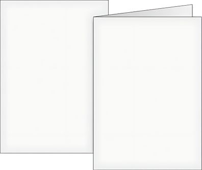 Brunnen Doppelkarte B6 200g weiss 10Karten 105125500