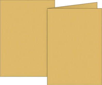 Brunnen Doppelkarte B6 200g honig 10Karten 105125514