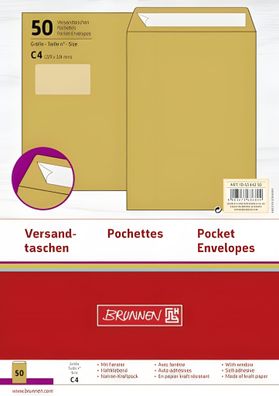 Brunnen Versandtasche C4 NatronKraftpack 105344250