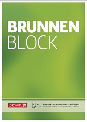 Brunnen Briefblock A4 70g unliniert/blanko 1052726
