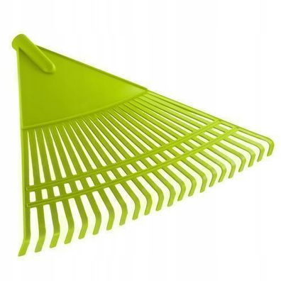 KADAX Rechen aus Kunstsoff, ohne Stiel, Grün, 60 cm