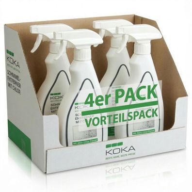 4x KOKA Schimmelentferner Aktiv Chlor Wand Anti Schimmel-Spray Schimmel-Reiniger