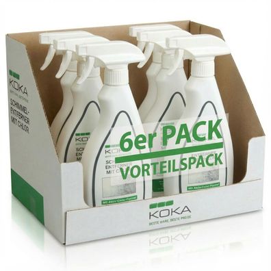 6x KOKA Schimmelentferner Aktiv Chlor Wand Anti Schimmel-Spray Schimmel-Reiniger